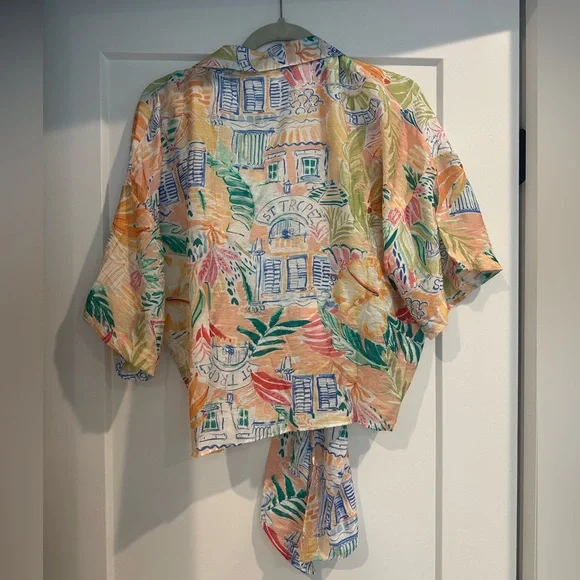 Chapter Multicolor Tie-Front Blouse - Picture 2 of 5